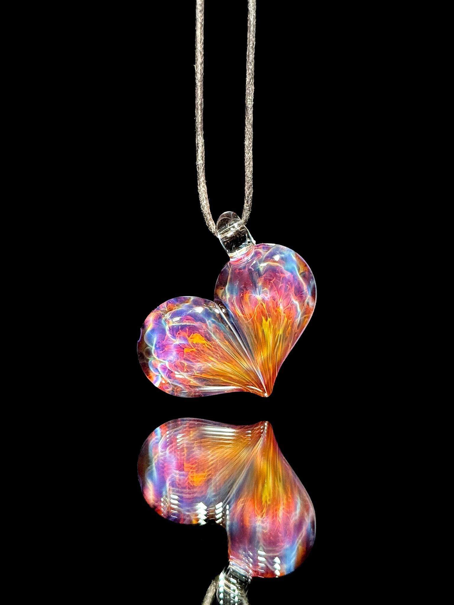 Florin Glass Heart Pendant