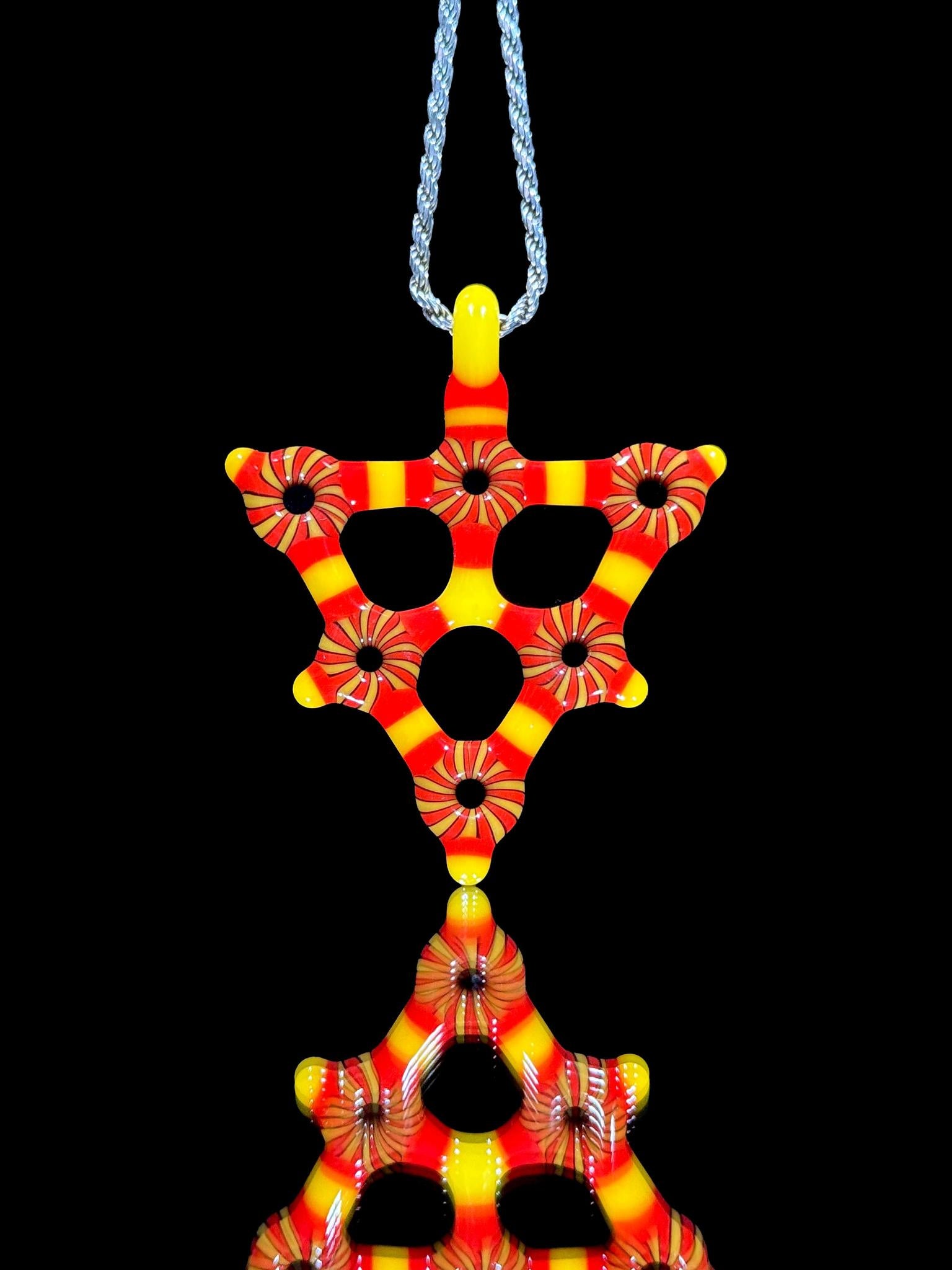 Kaja Glass Trident Pendant