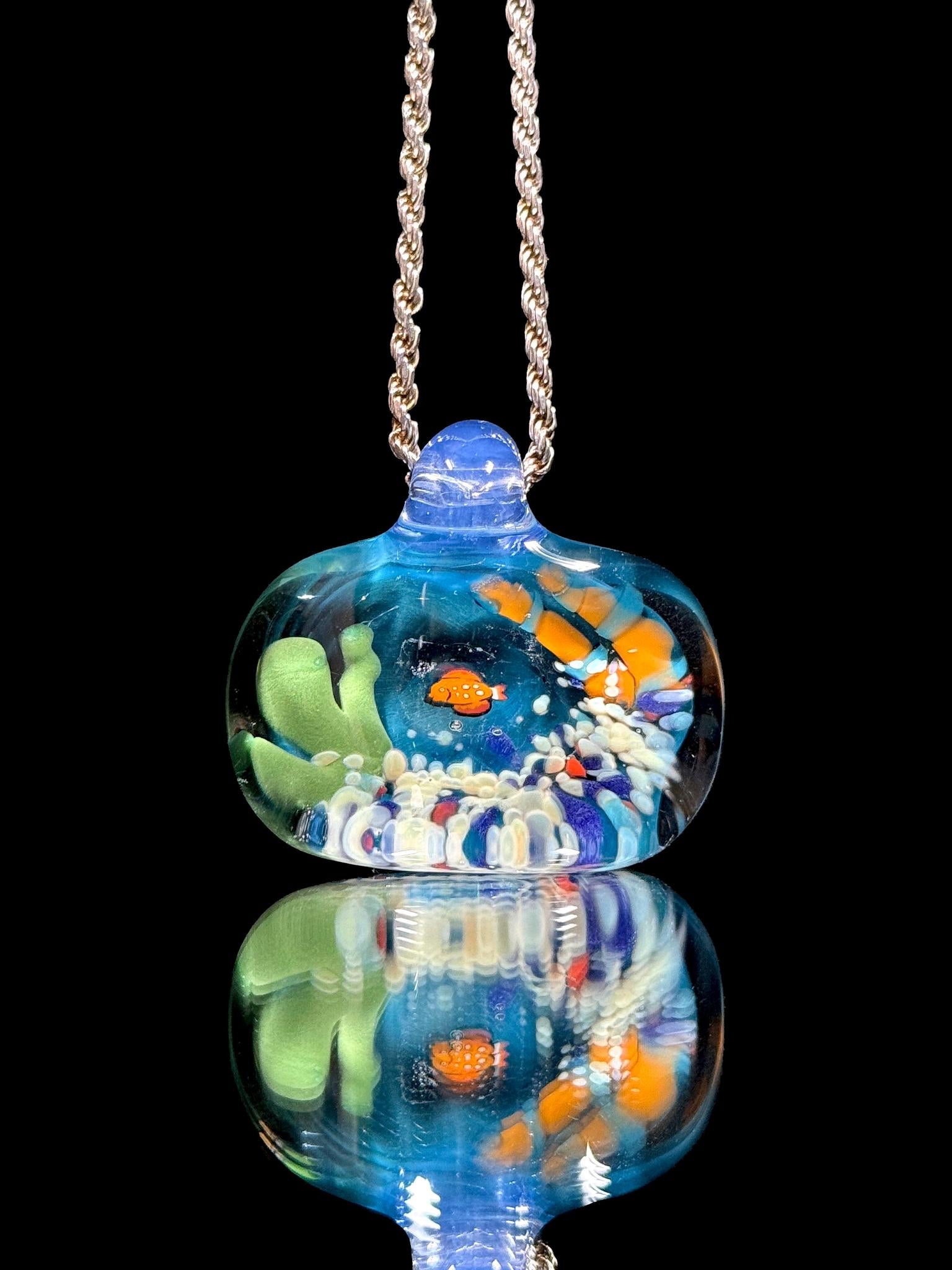 Popeye Glass Aquarium Pendant