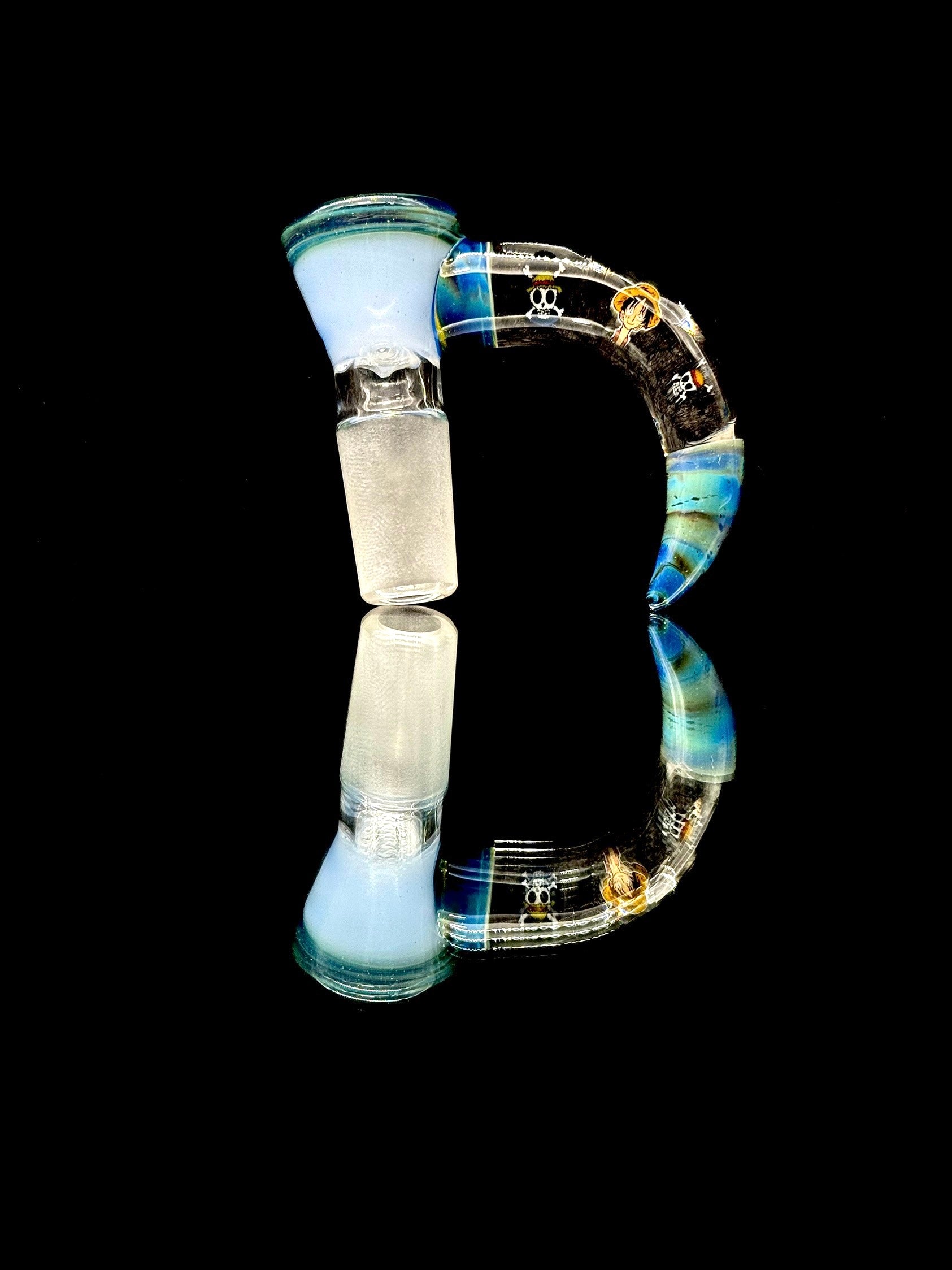 Keys Glass Slide 14mm 4 Hole One Piece