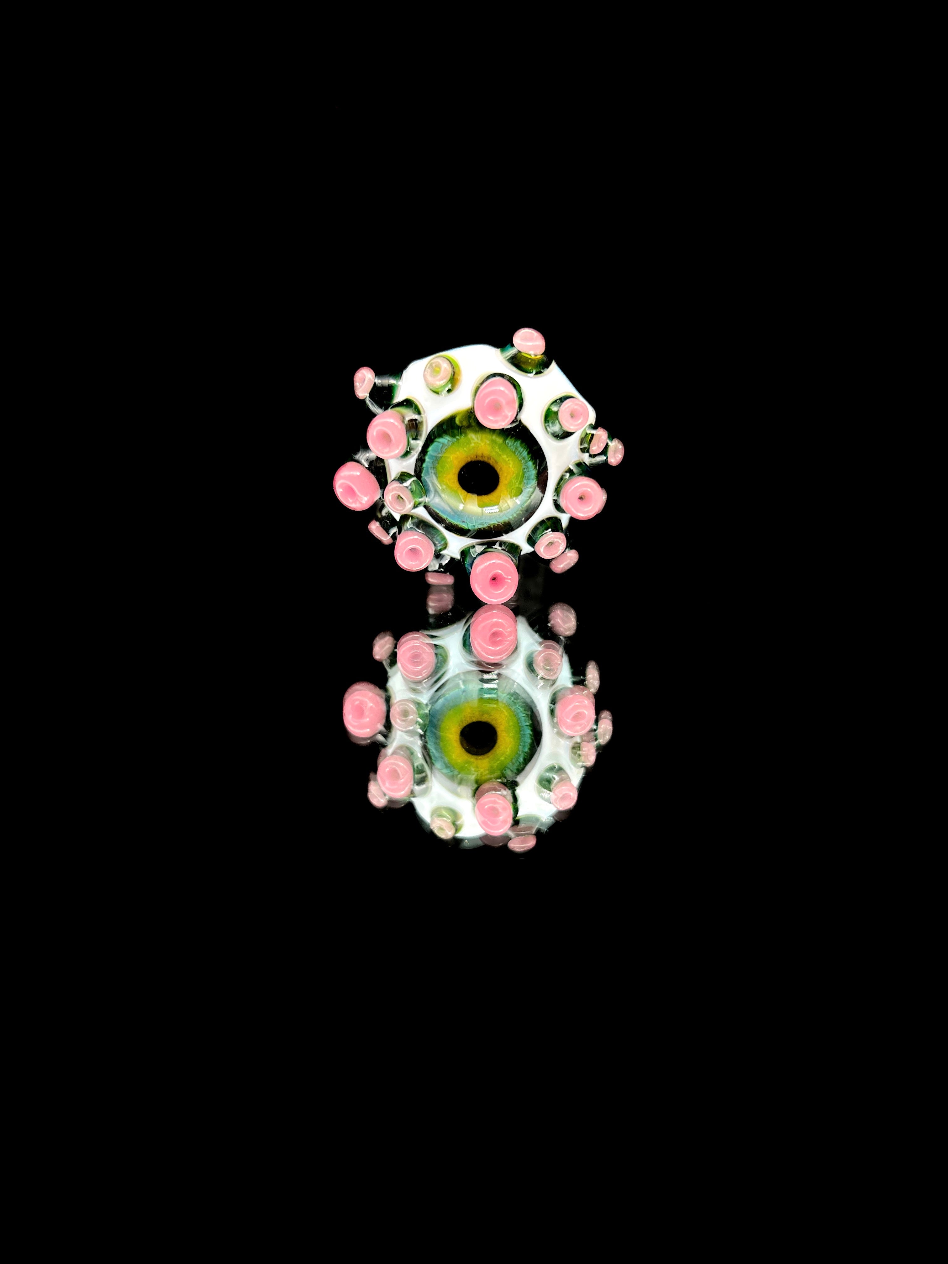 Salt Glass Hollow Eye Pendant