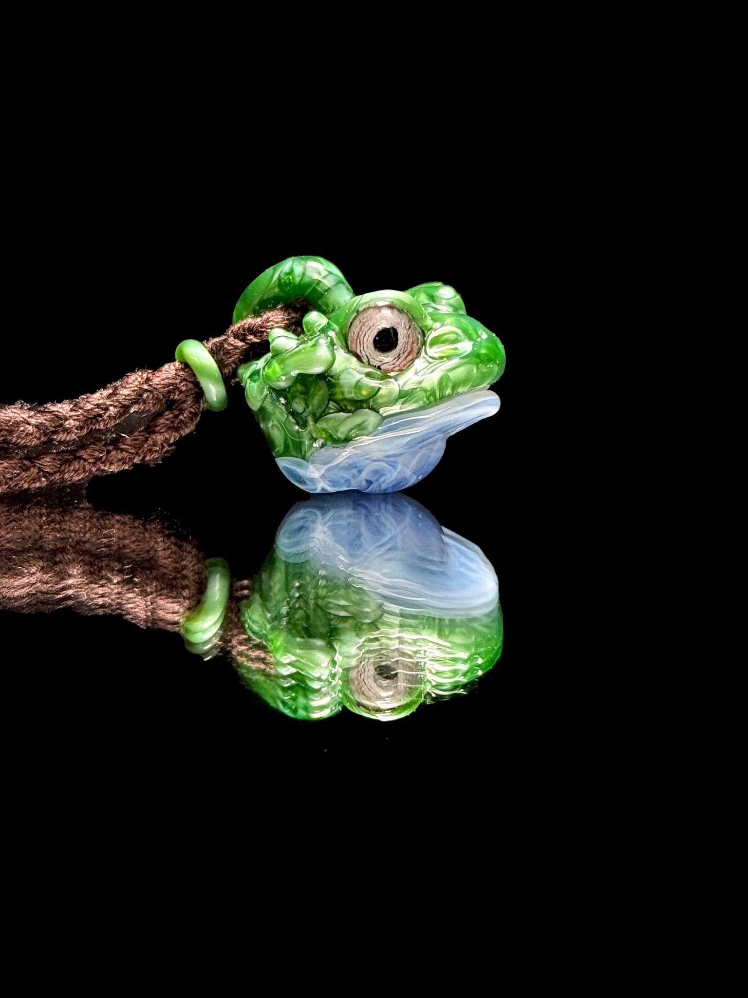 Kentaro Glass Toad Head Pendant