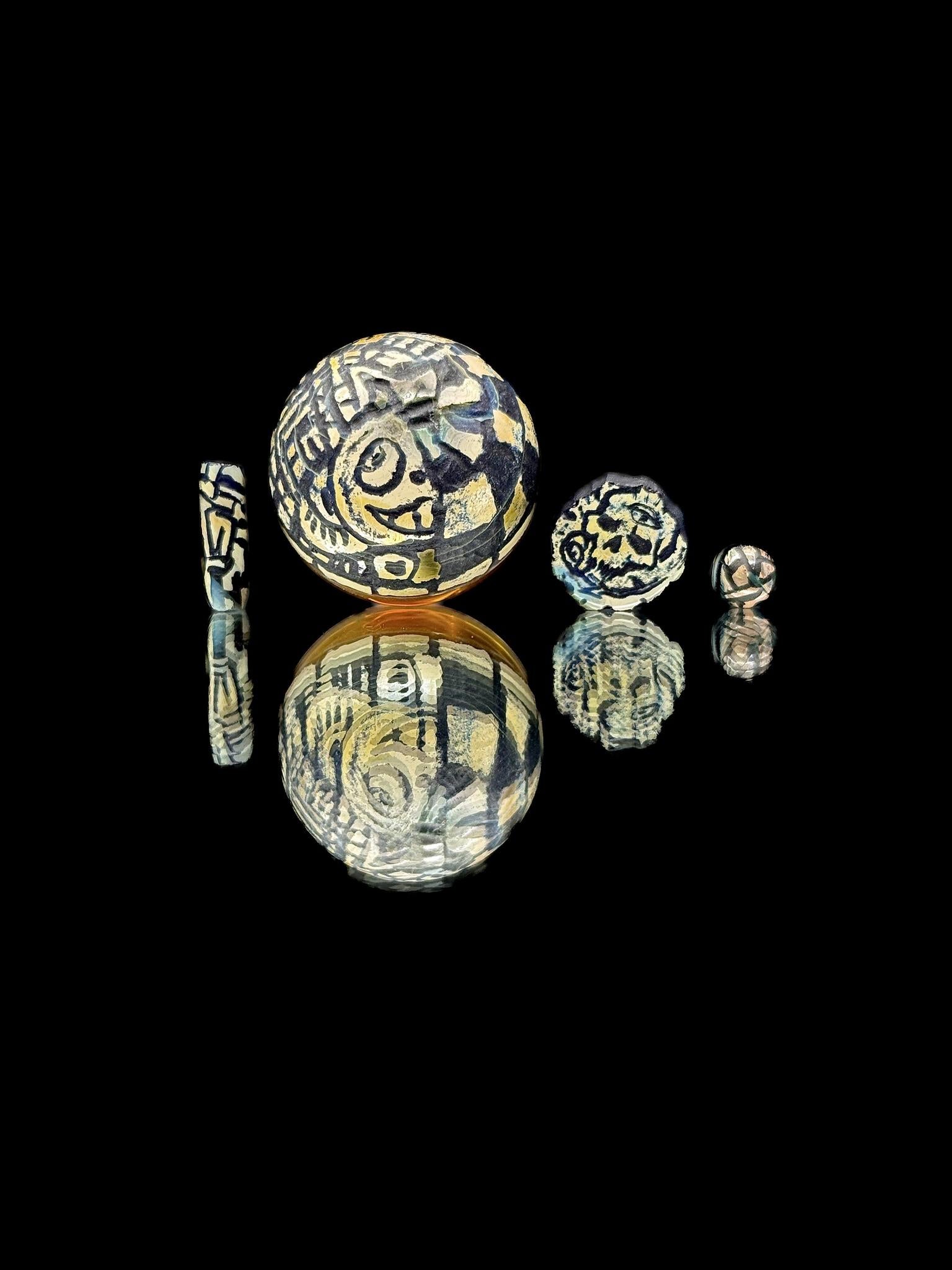 Trevy Metal Carved Slurper Set