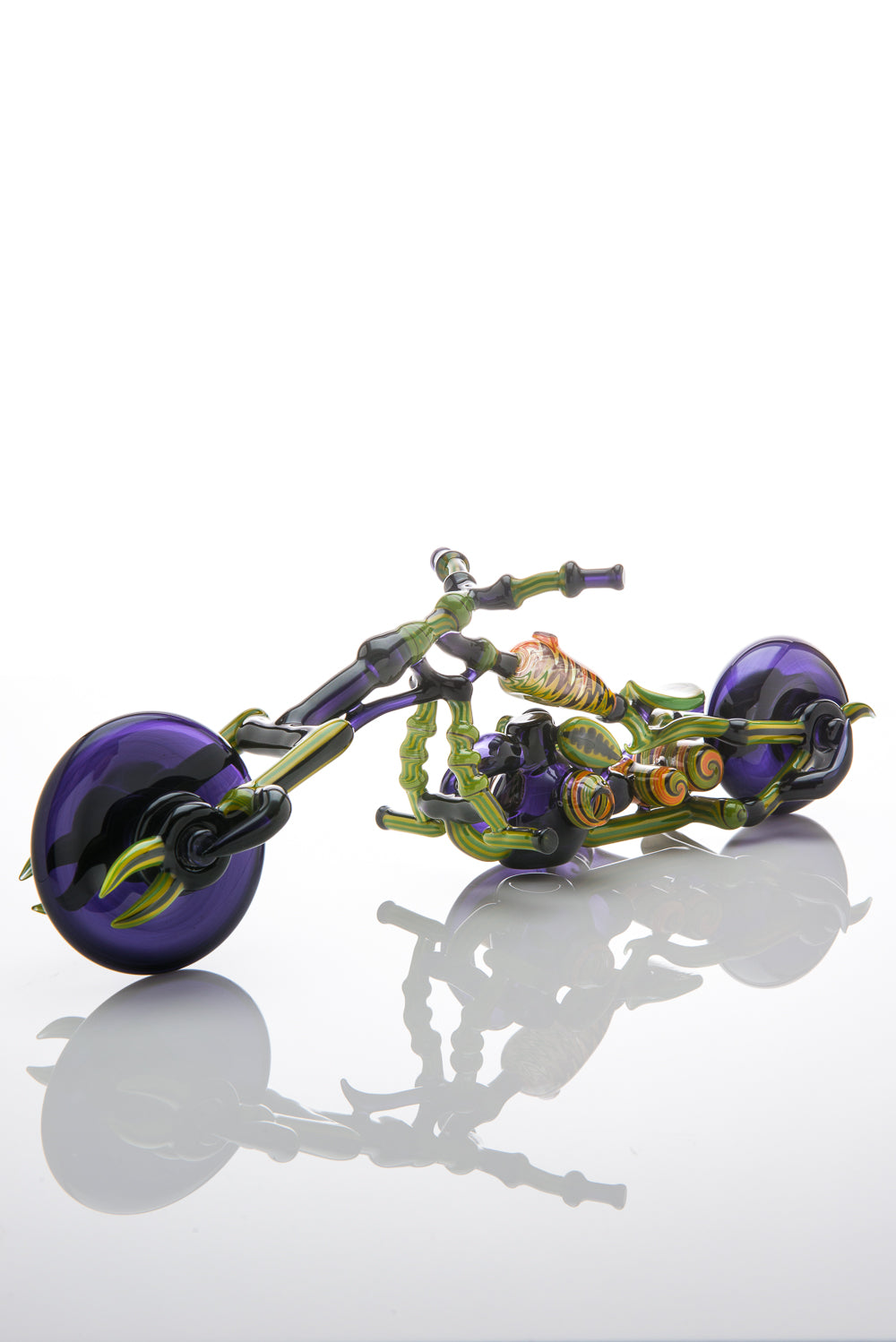 Motorcycle Hand Pipe by Banjo Contemporary Lampworking vol. III Cover Feature