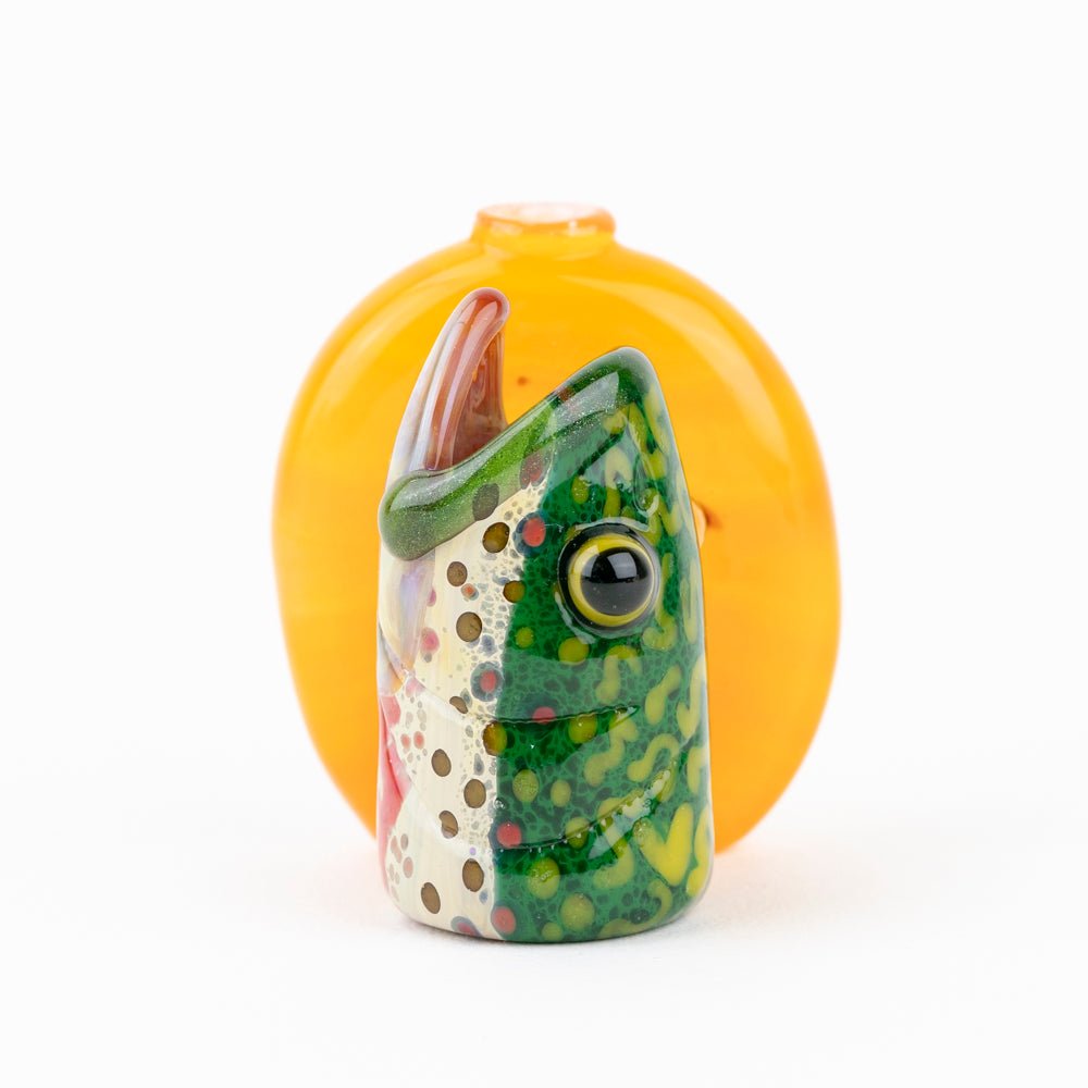 Trapper Studio Sunrise Rainbow Trout Head Chillum
