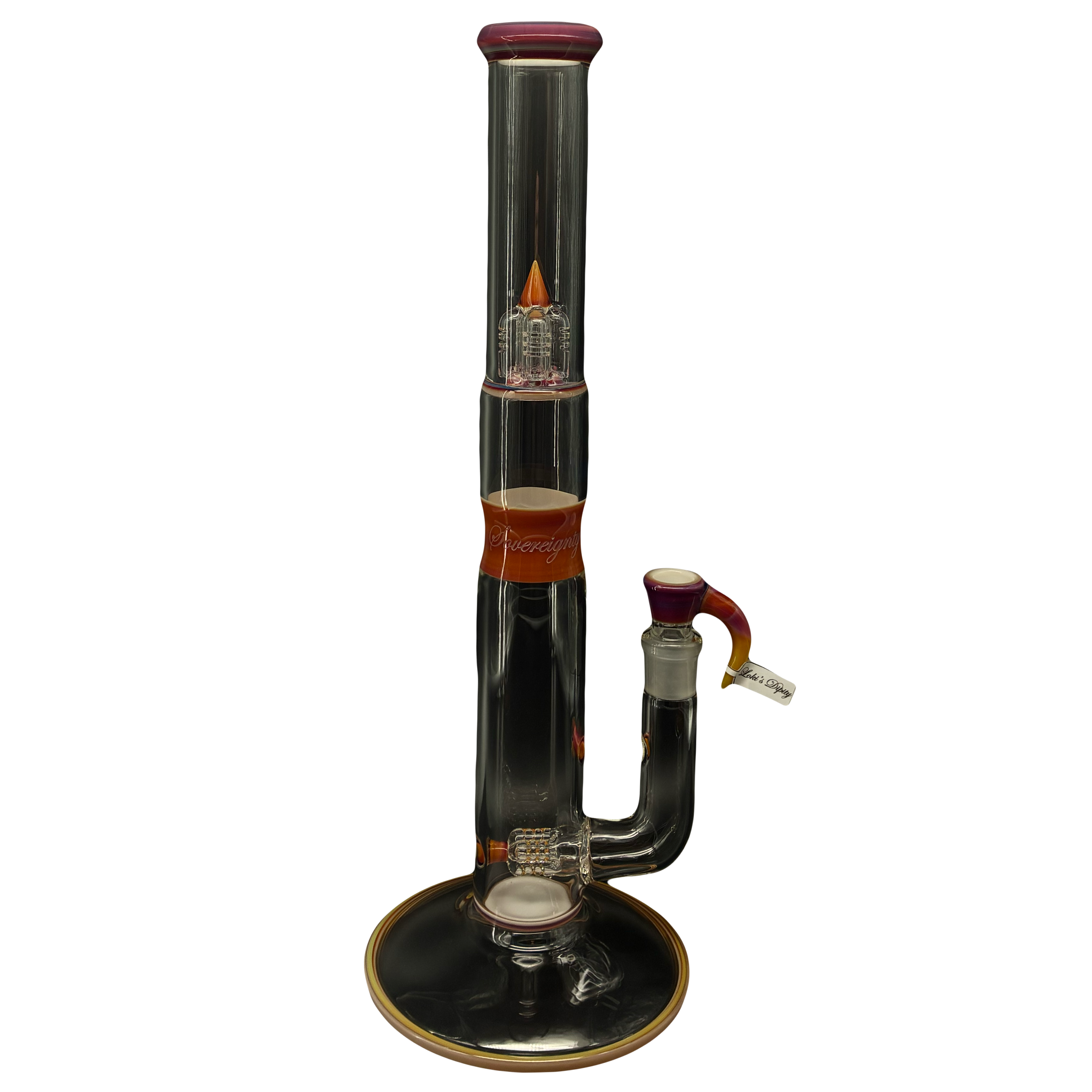 Sovereignty Glass - Bishop (3 Line) 9.5mm 3 Cut w/ Colored Tube Reduction