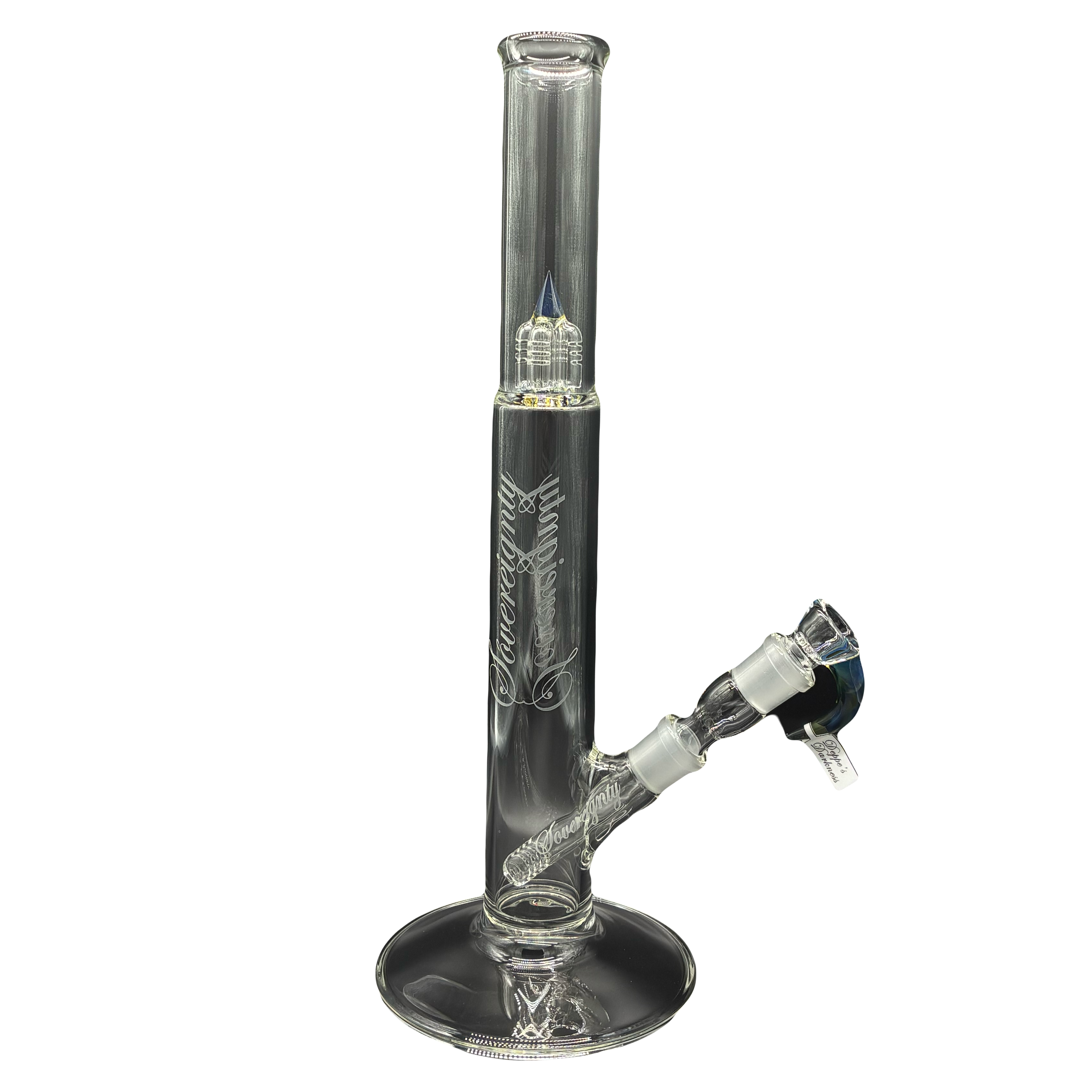 Sovereignty Glass - (Diffy Tube) w/ Removable 180 Gridded Down Stem