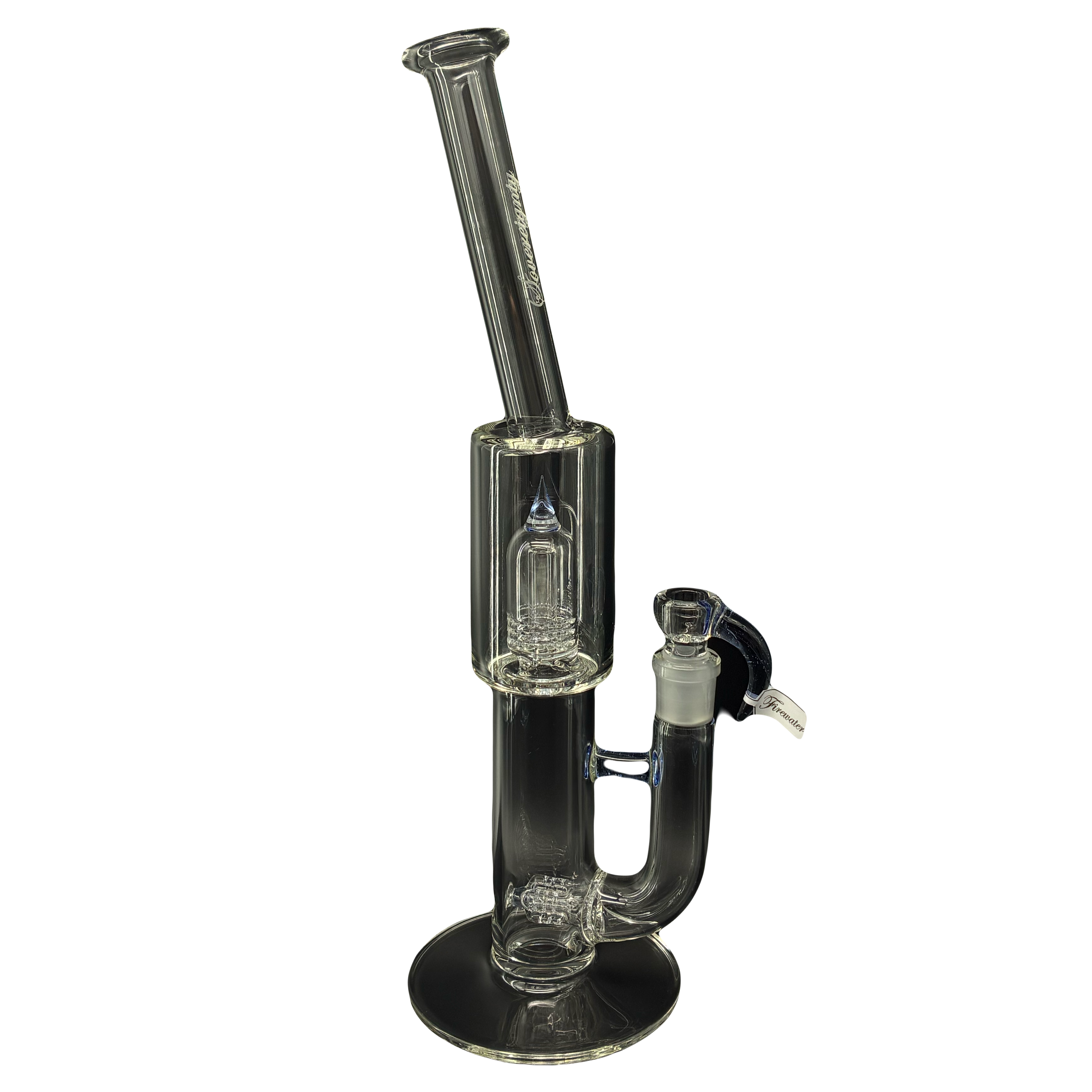 Sovereignty Glass - MGDSB (3 Line) 9.5mm 3 Cut to Mini Grid Dome Shelf Bend Neck