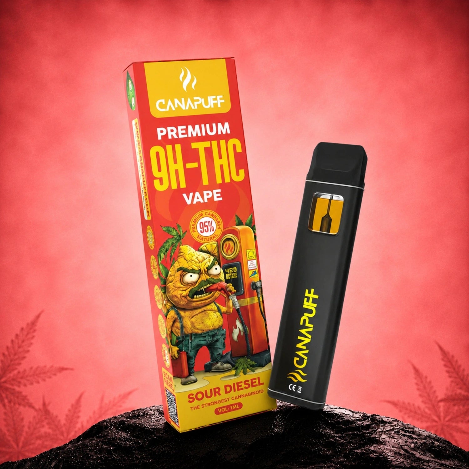 9H-THC Vape Sour Diesel 95% 1ml