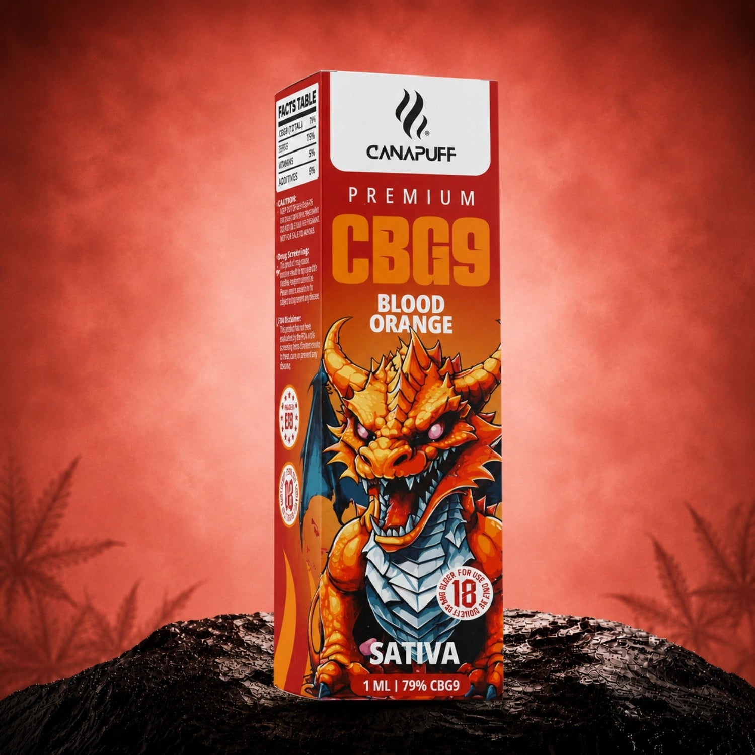 CBG9 Vape Blood Orange 79% 1ml