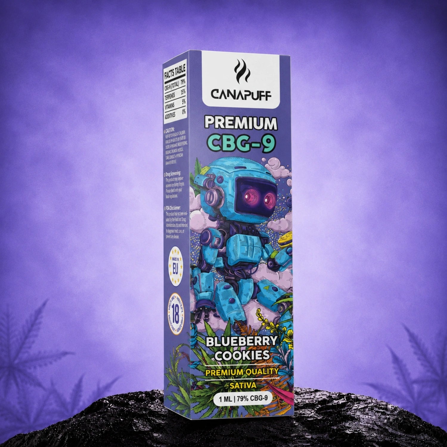 CBG9 Vape Blueberry Cookie 79% 1ml