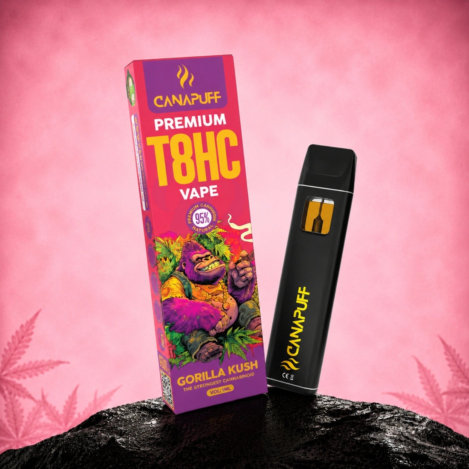 T8HC Vape Gorilla Kush 95% 1ml