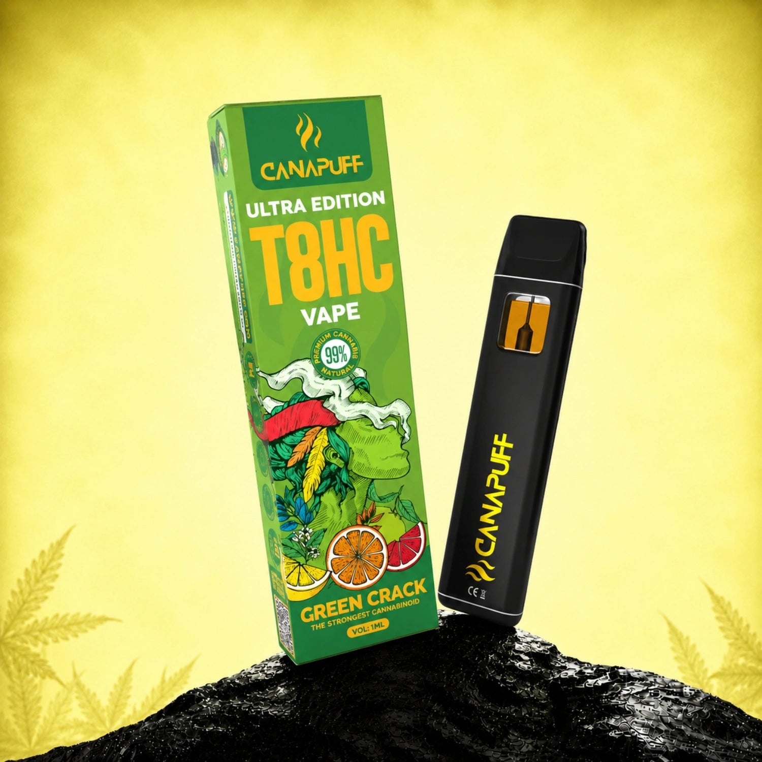 T8HC Vape Green Crack Ultra Edition 99% 1ml