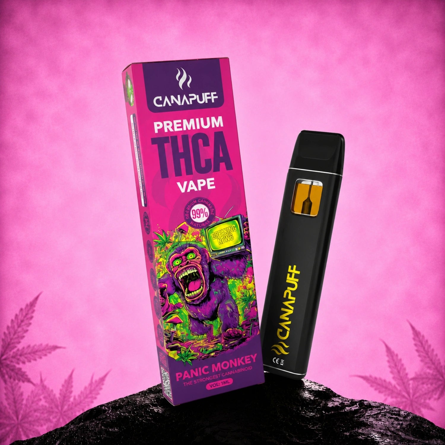 THCA Vape Panic Monkey 99% 1ml
