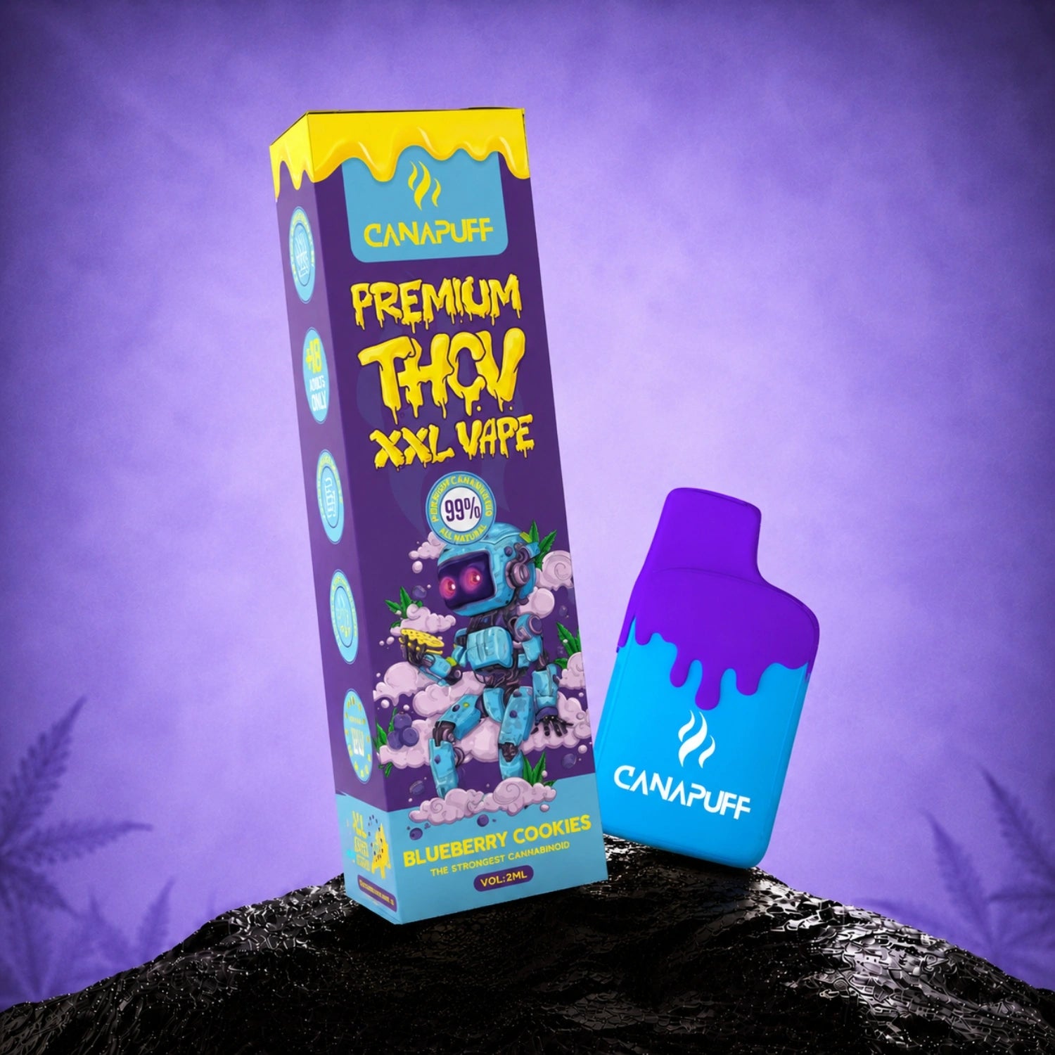 THCv XXL Vape Blueberry Cookies 99% 2ml