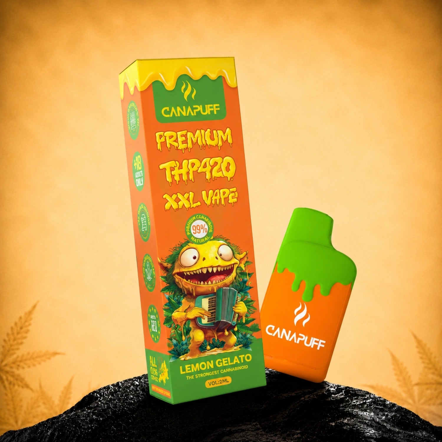 THP420 XXL Vape Lemon Gelato 99% 2ml