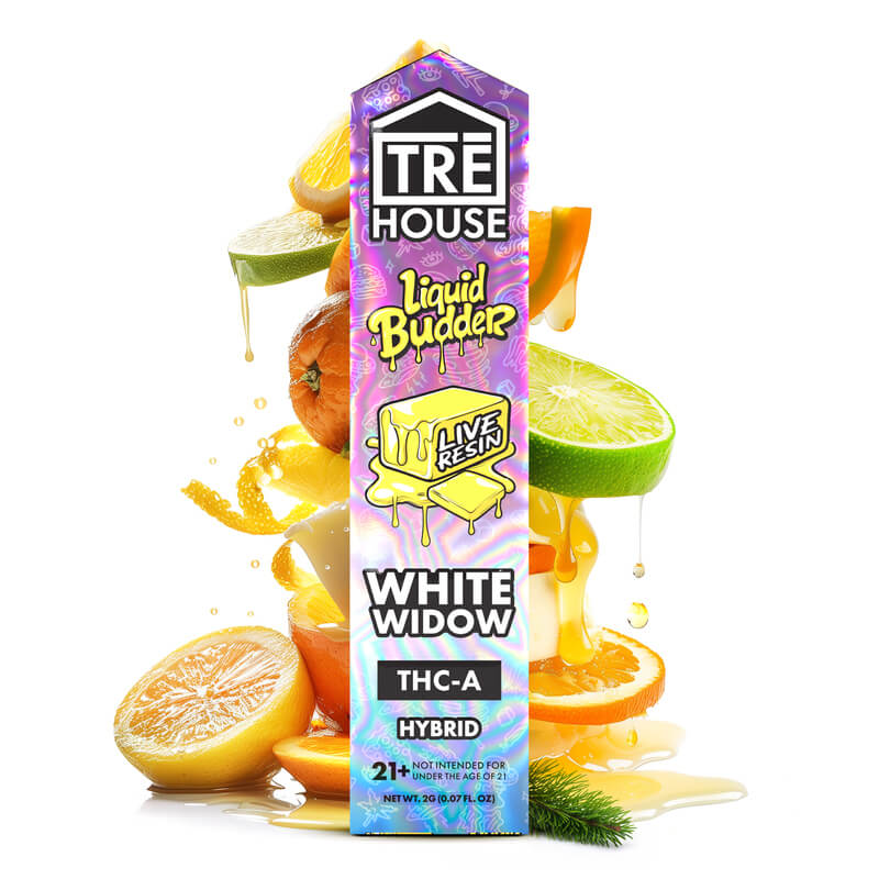 White Widow - Live Resin Liquid Budder Hybrid THC-A Vape Pen - 2g