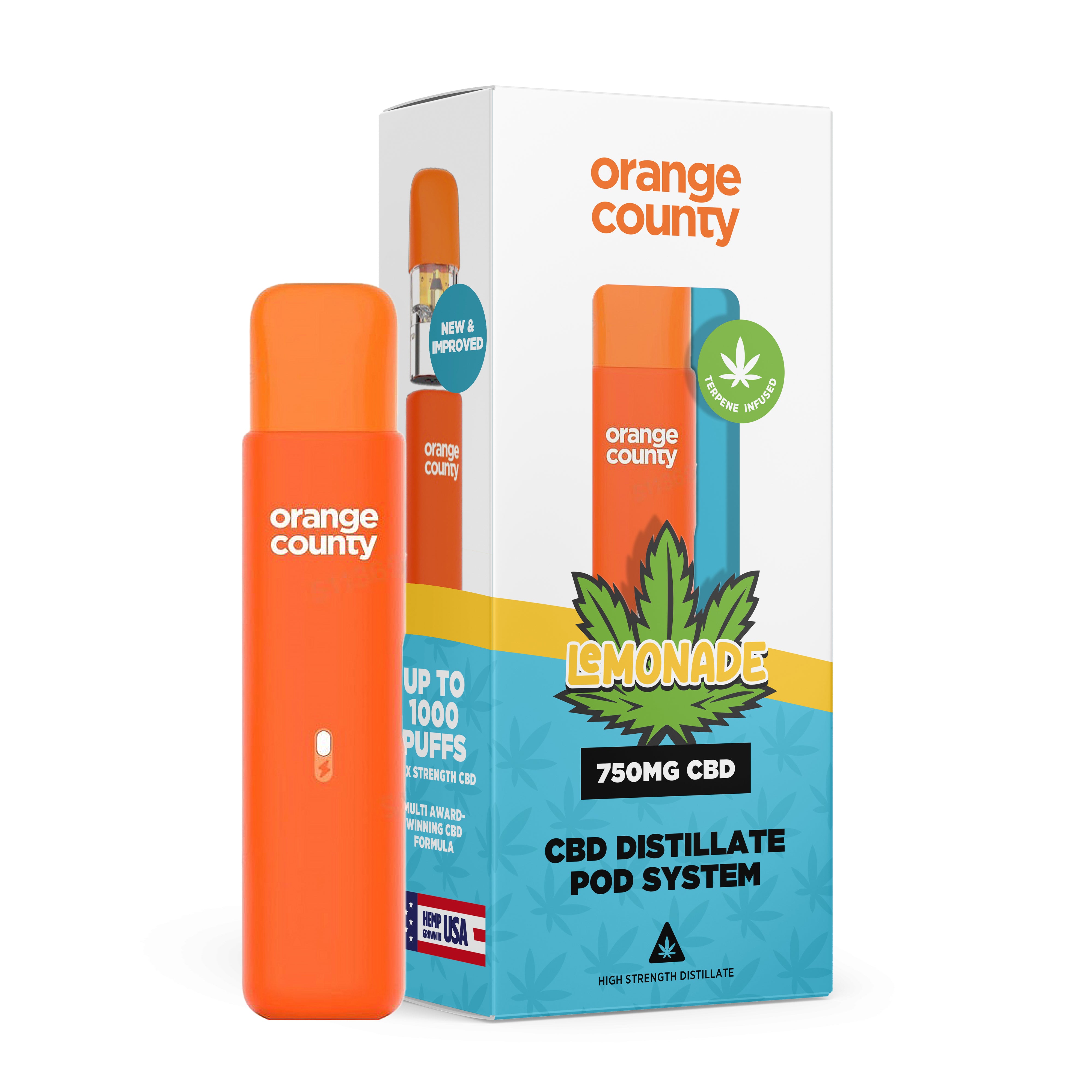 Lemonade 1ml rechargeable CBD Vape Pen - (750mg)