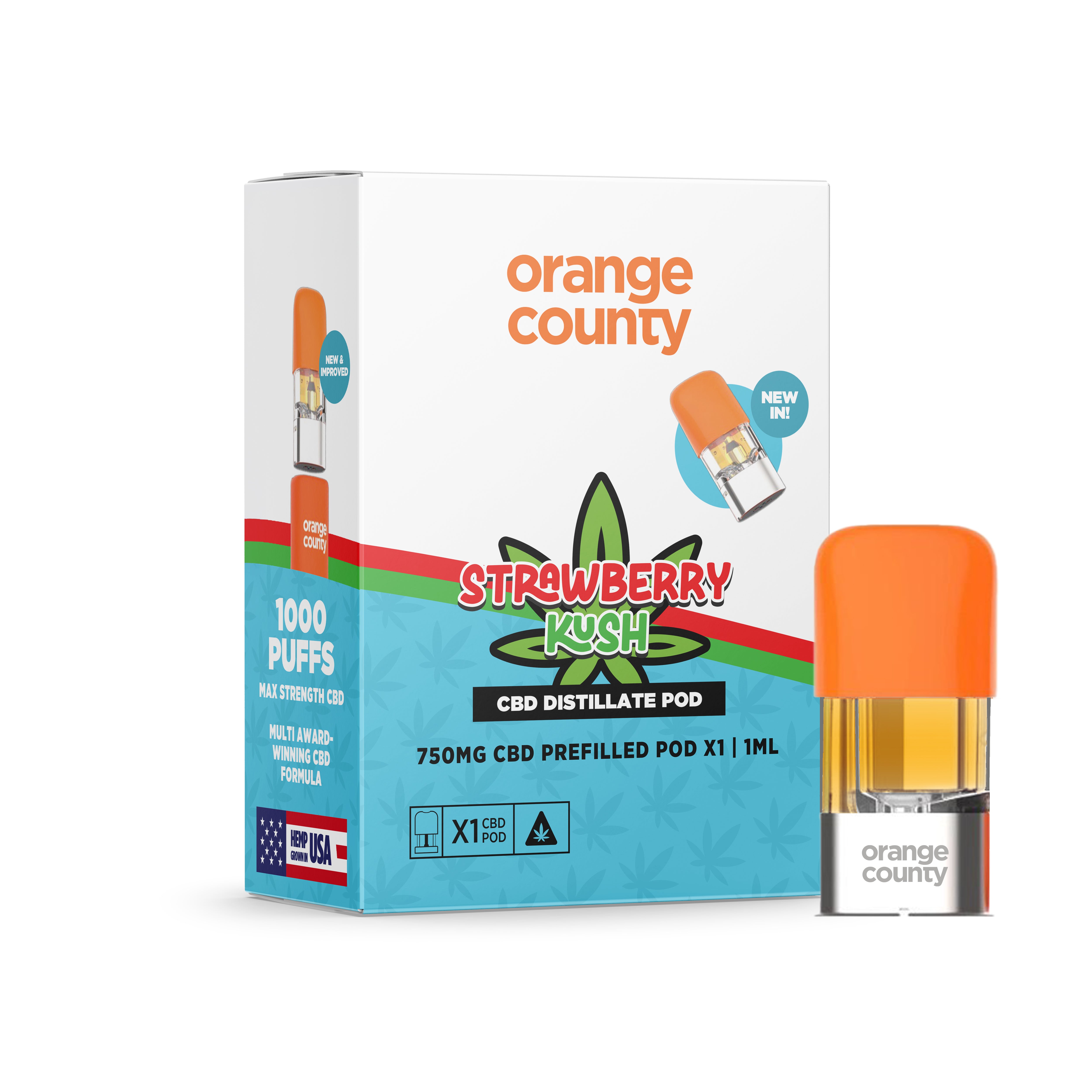 Strawberry Kush OG 1ml Replacement Pod - (750mg)