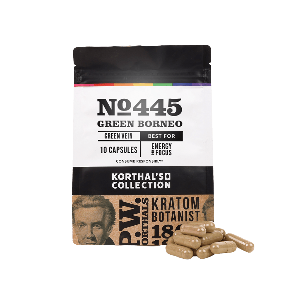 No 445 Green Borneo Kratom Capsules