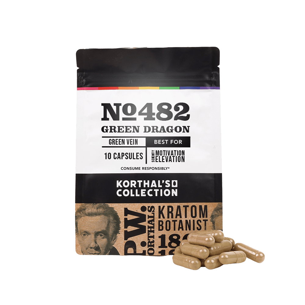 No 482 Green Dragon Kratom Capsules