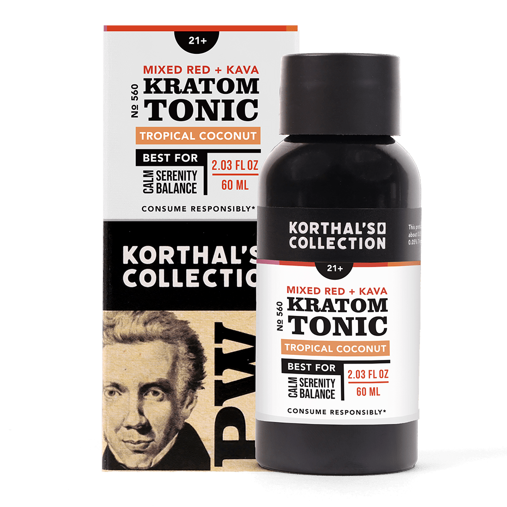 No. 560 Mixed Red Kratom & Kava Tonic, 3 Pack